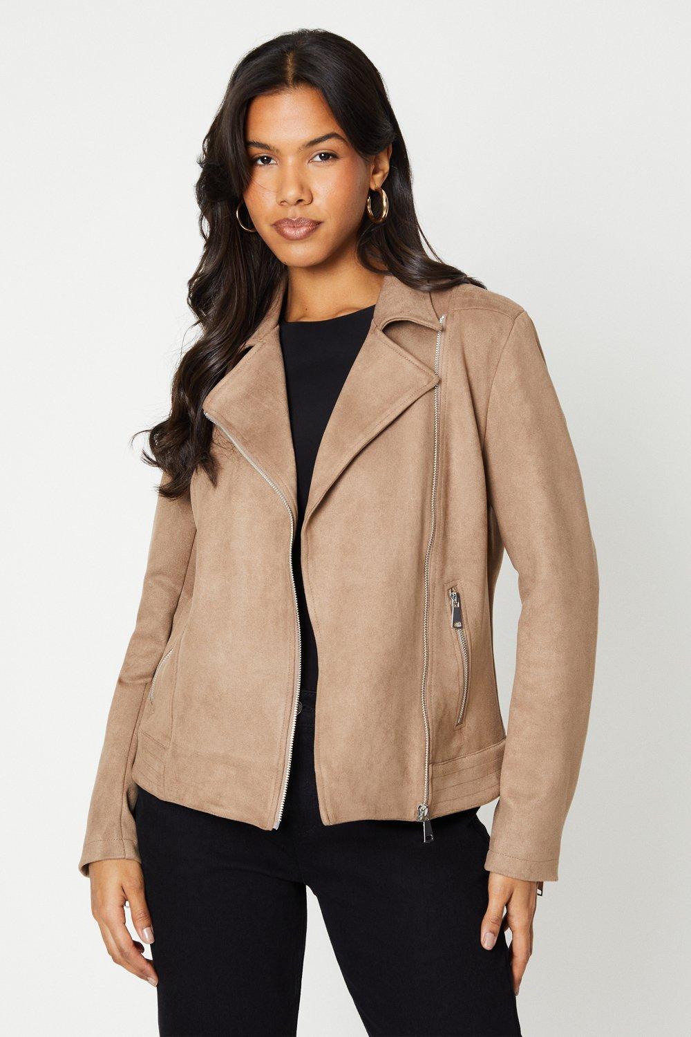 Dorothy perkins 2025 suedette biker jacket