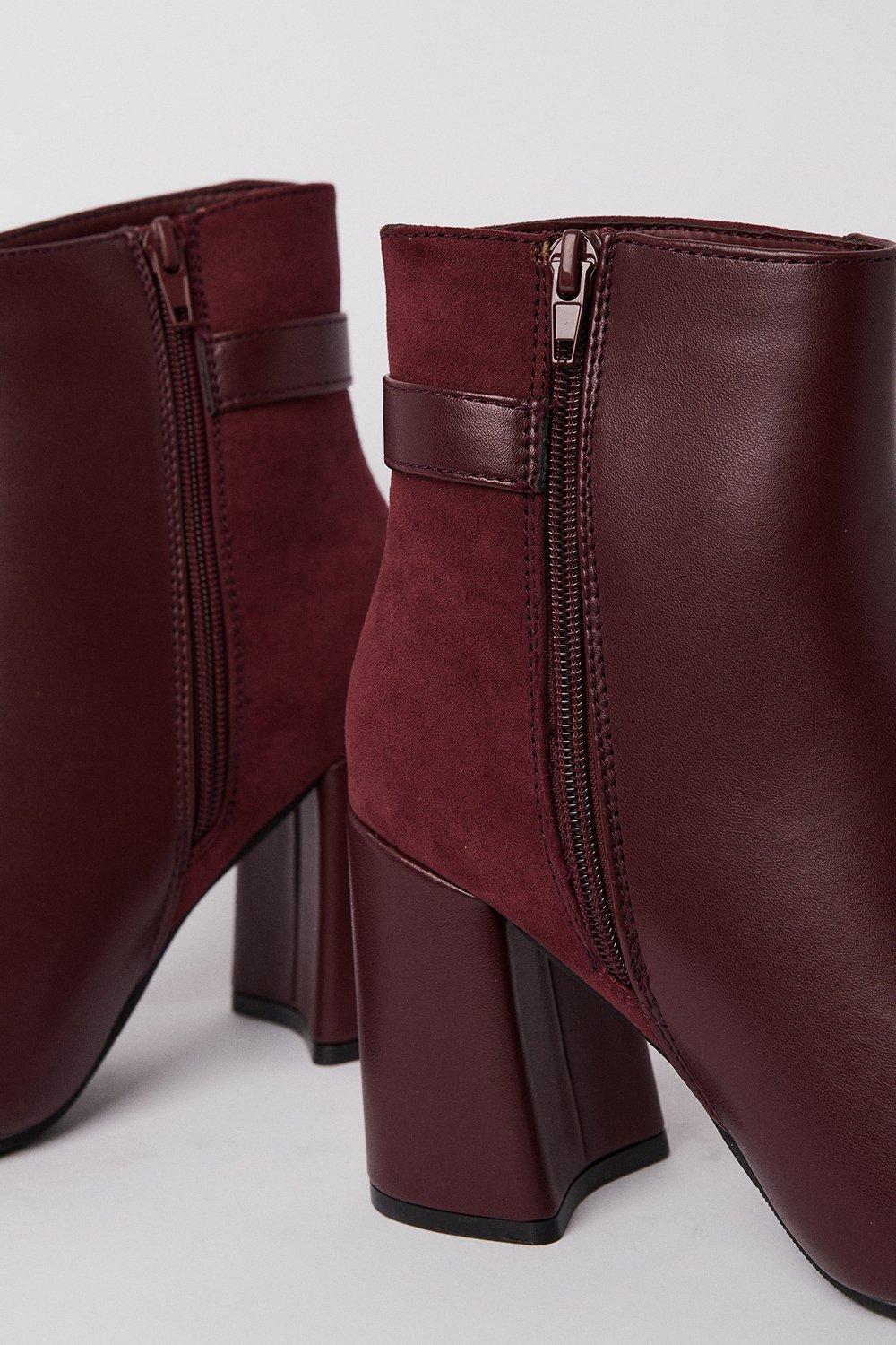 Dorothy perkins burgundy on sale boots