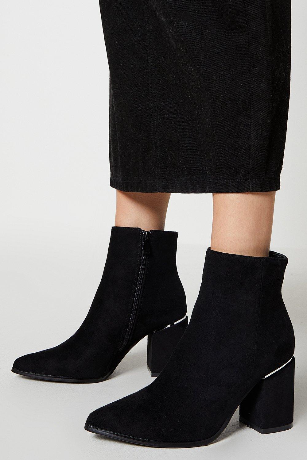 Dorothy perkins black suede ankle outlet boots