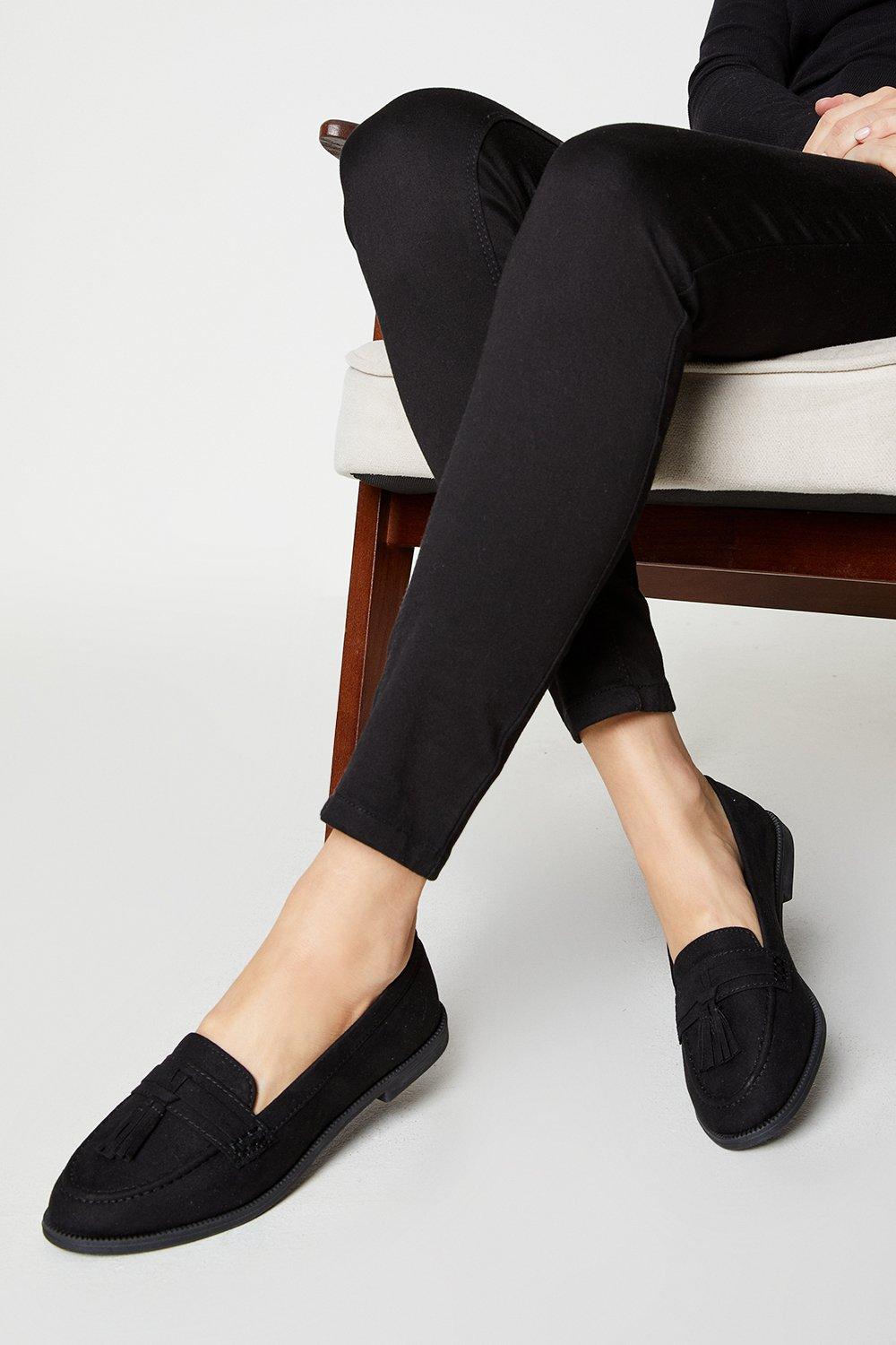 Women's Lennie Tassel Loafers - natural black - 6