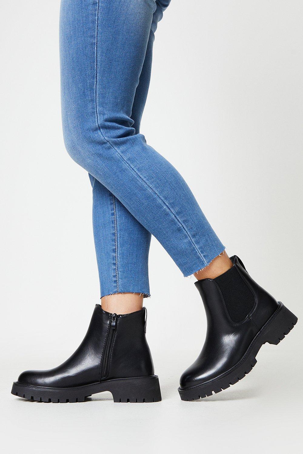 Image of Womens Faith: Marnie Chunky Chelsea Ankle Boots