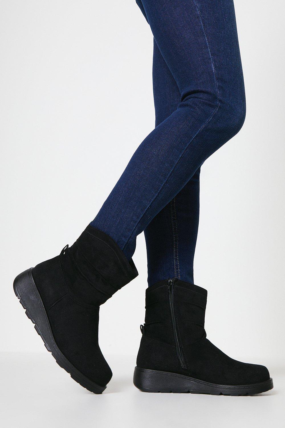 Image of Womens Good For The Sole: Wide Fit Mari Casual Ankle Boots