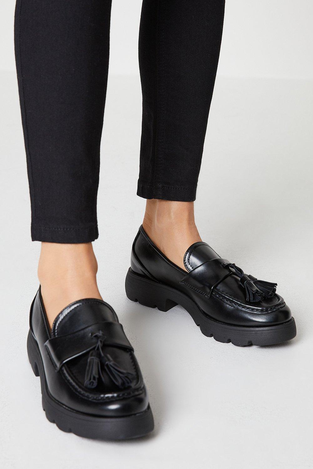 Chunky best sale tassel loafers