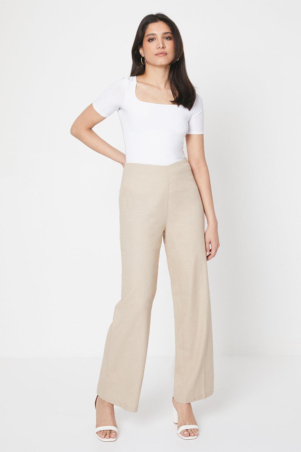 Women’s Linen Tailored Trouser - neutral - 12