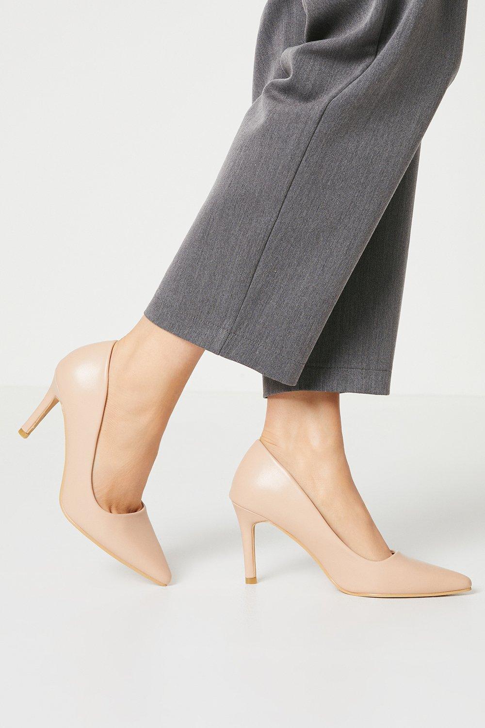Women's Darlene High Heel Pointed Court Shoes - blush - 9