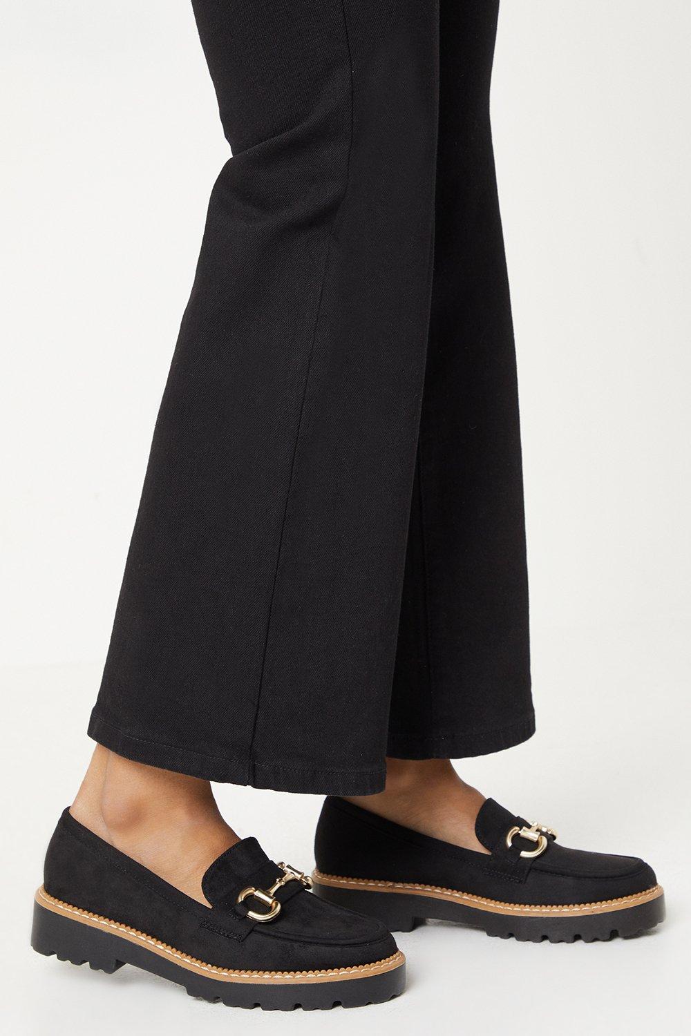 Womens Faith: Nadia Snaffle Detail Contrast Stitch Loafers