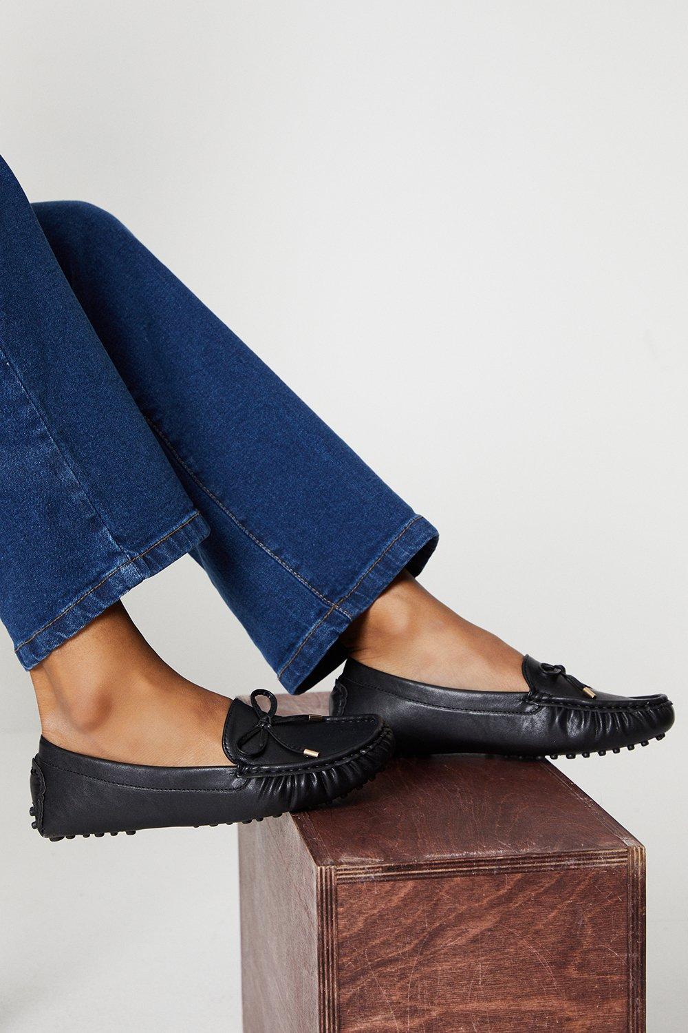 Women's Good For The Sole: Nilufa Comfort Moccasin Shoe - black - 8