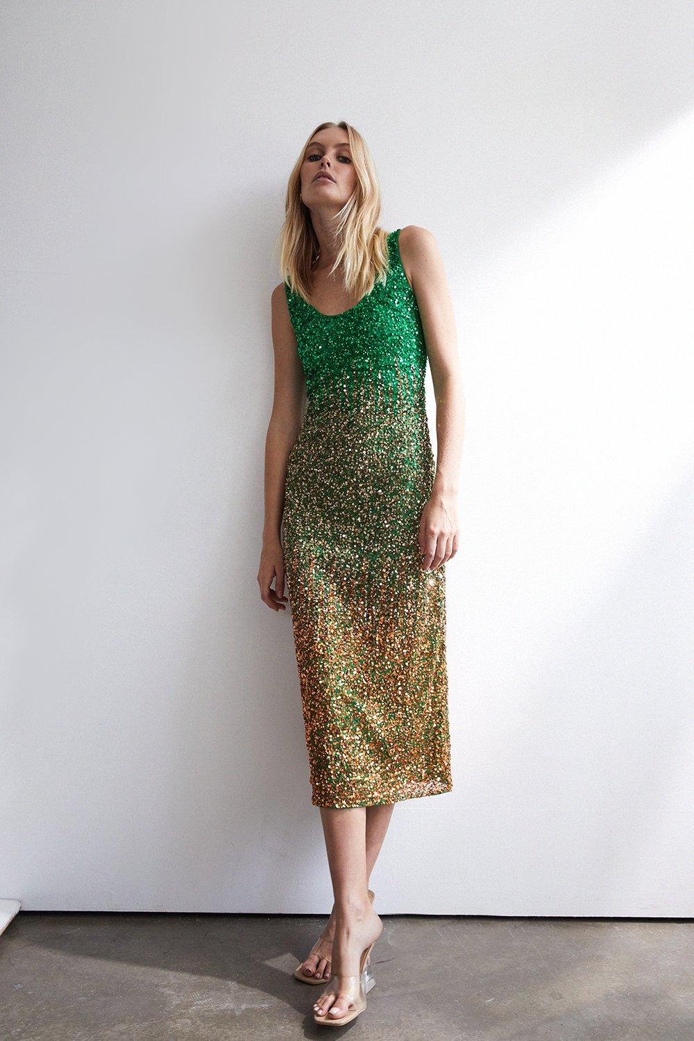 Oasis ombre hotsell sequin dress