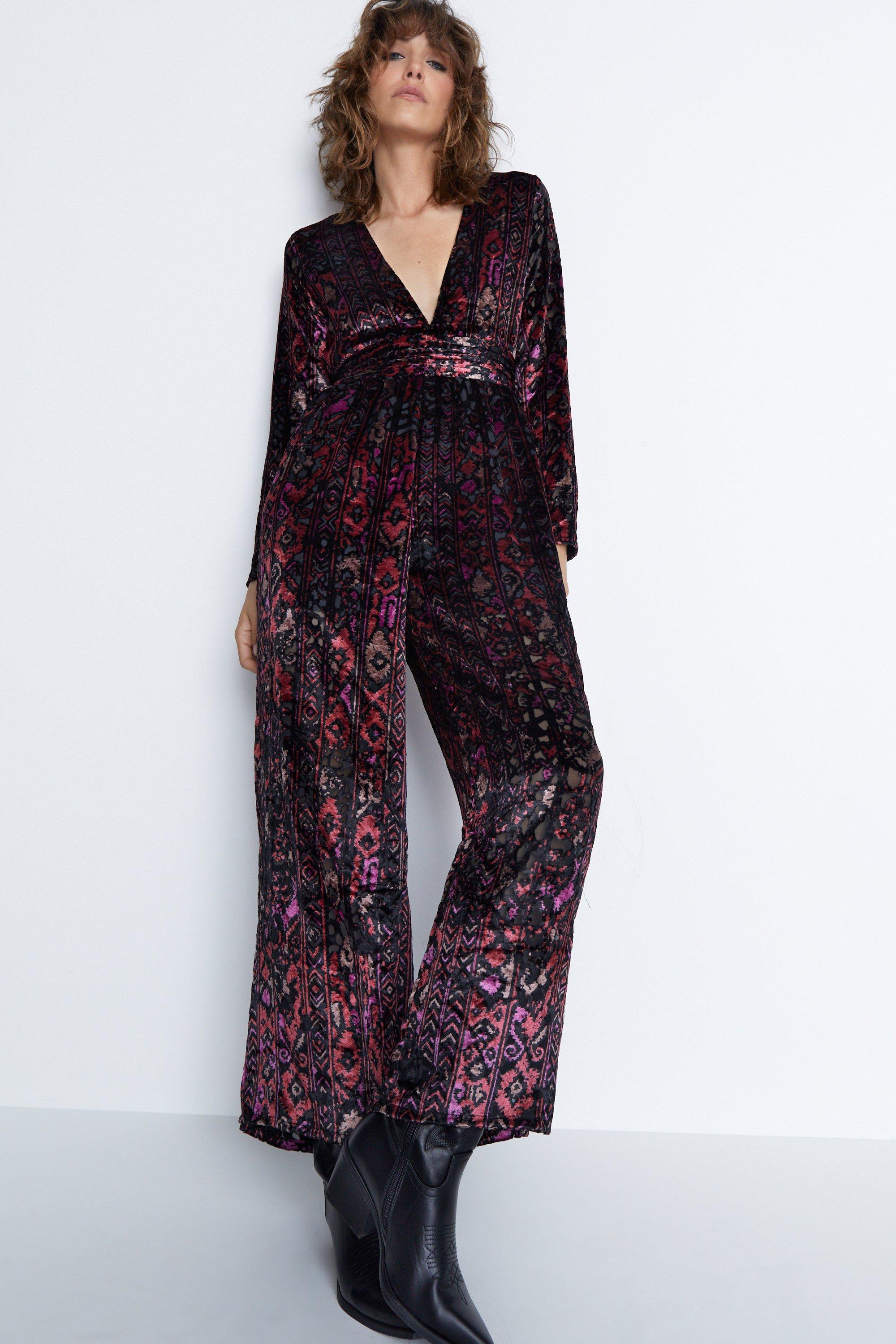 Velvet jumpsuit hot sale petite