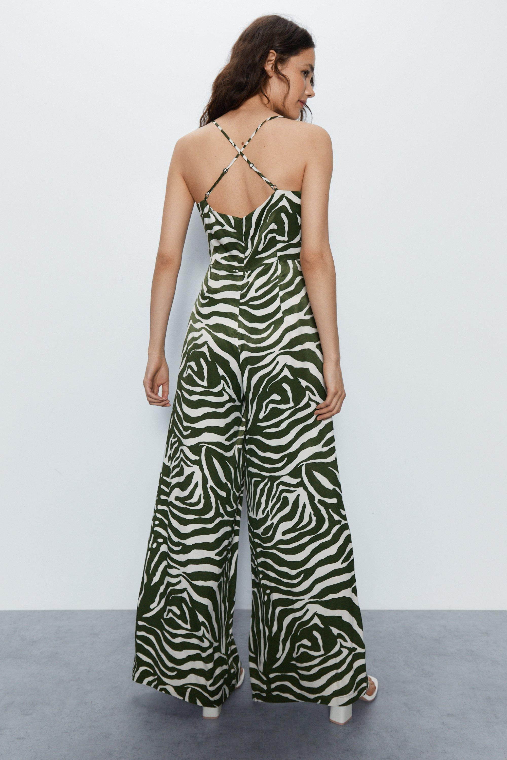 Warehouse store leopard jumpsuit