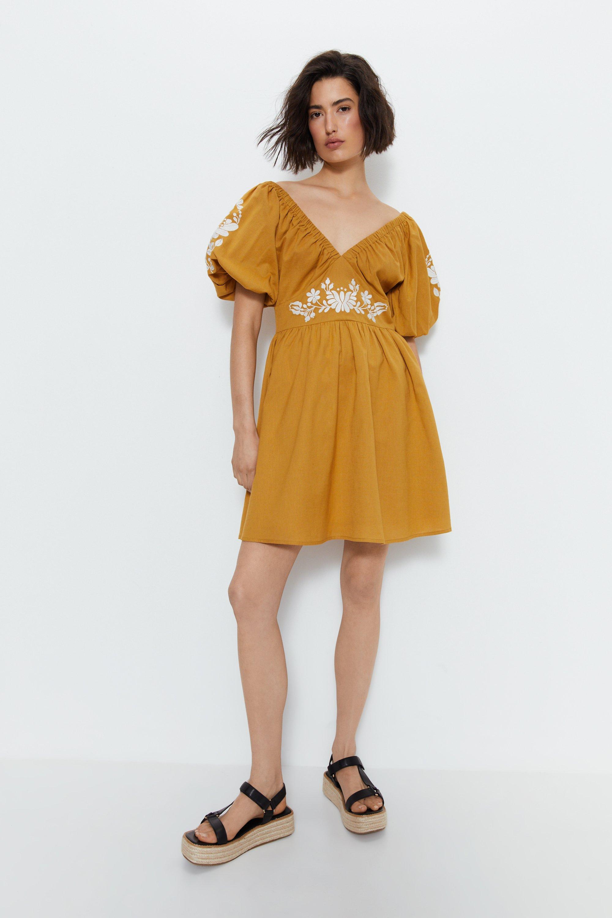 Dorothy perkins hot sale ochre dress