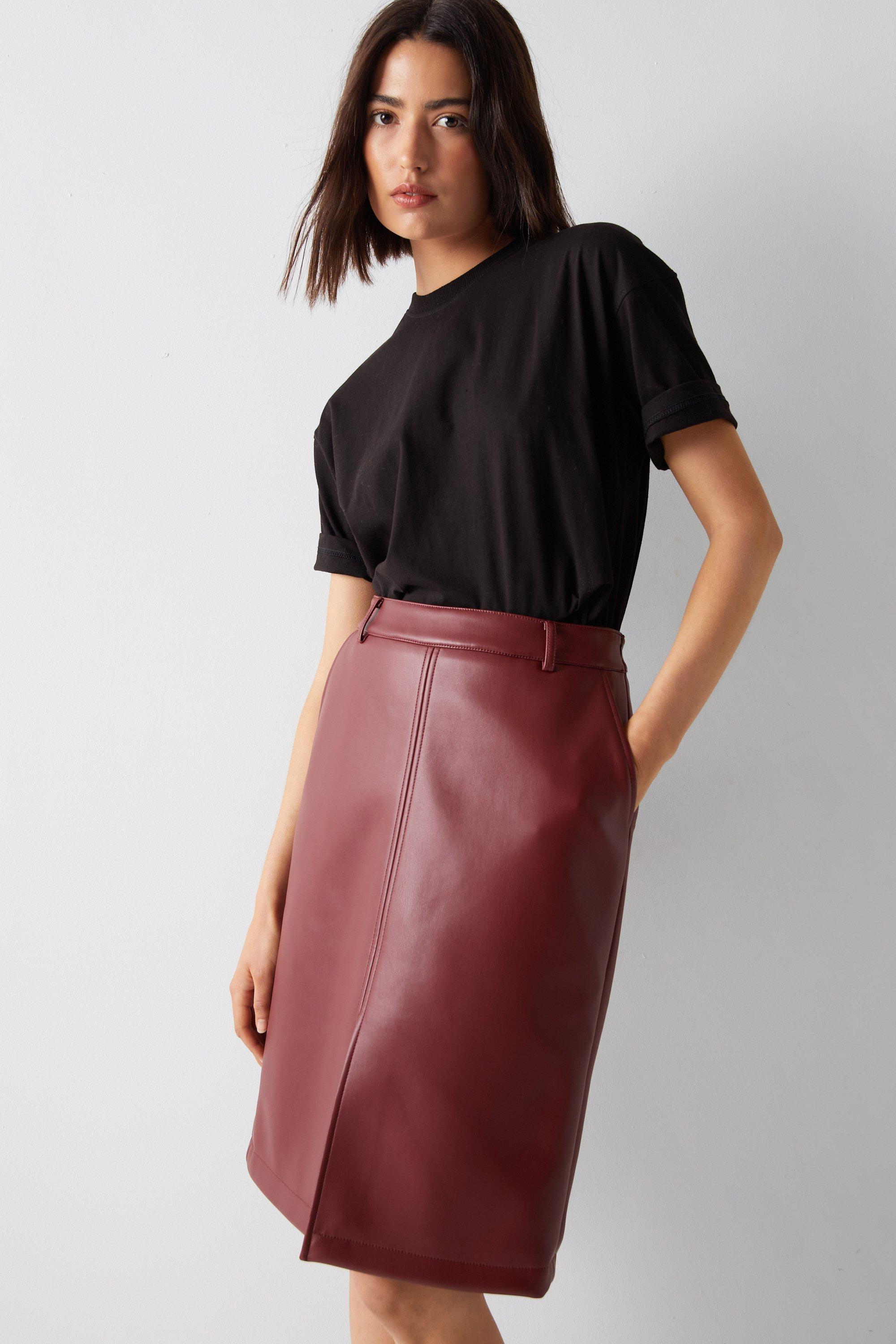 Dorothy perkins red outlet pencil skirt