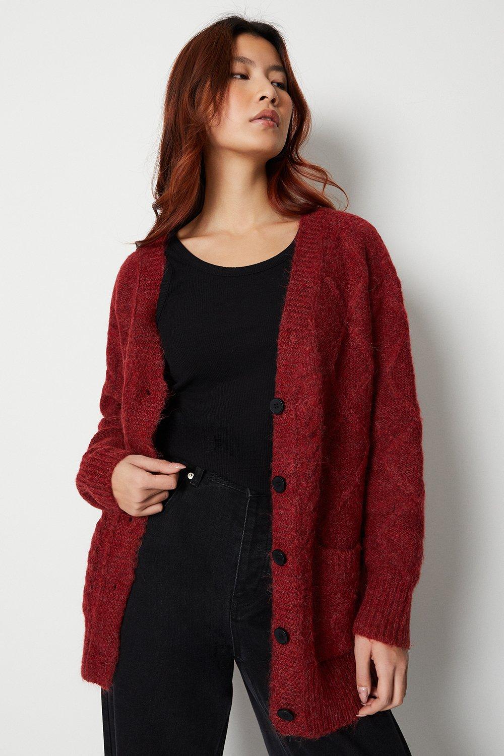 Dorothy perkins hotsell red cardigan