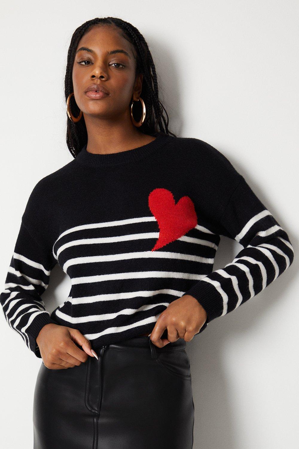 Jumpers & Cardigans, Swirl Jacquard Knit Jumper, Warehouse