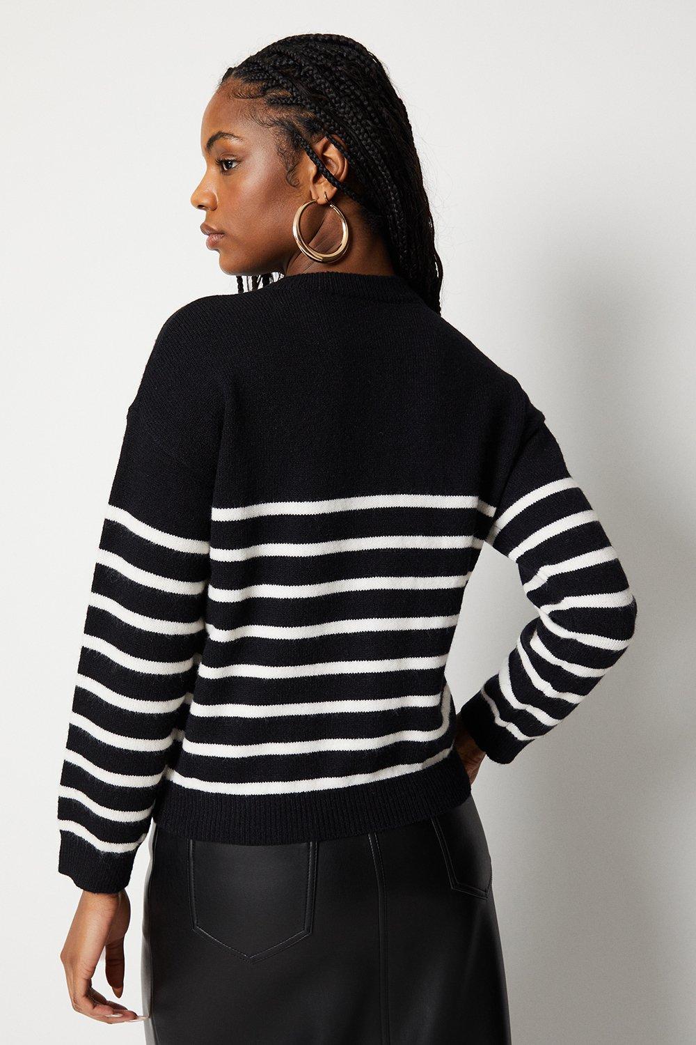 Jumpers & Cardigans, Swirl Jacquard Knit Jumper, Warehouse