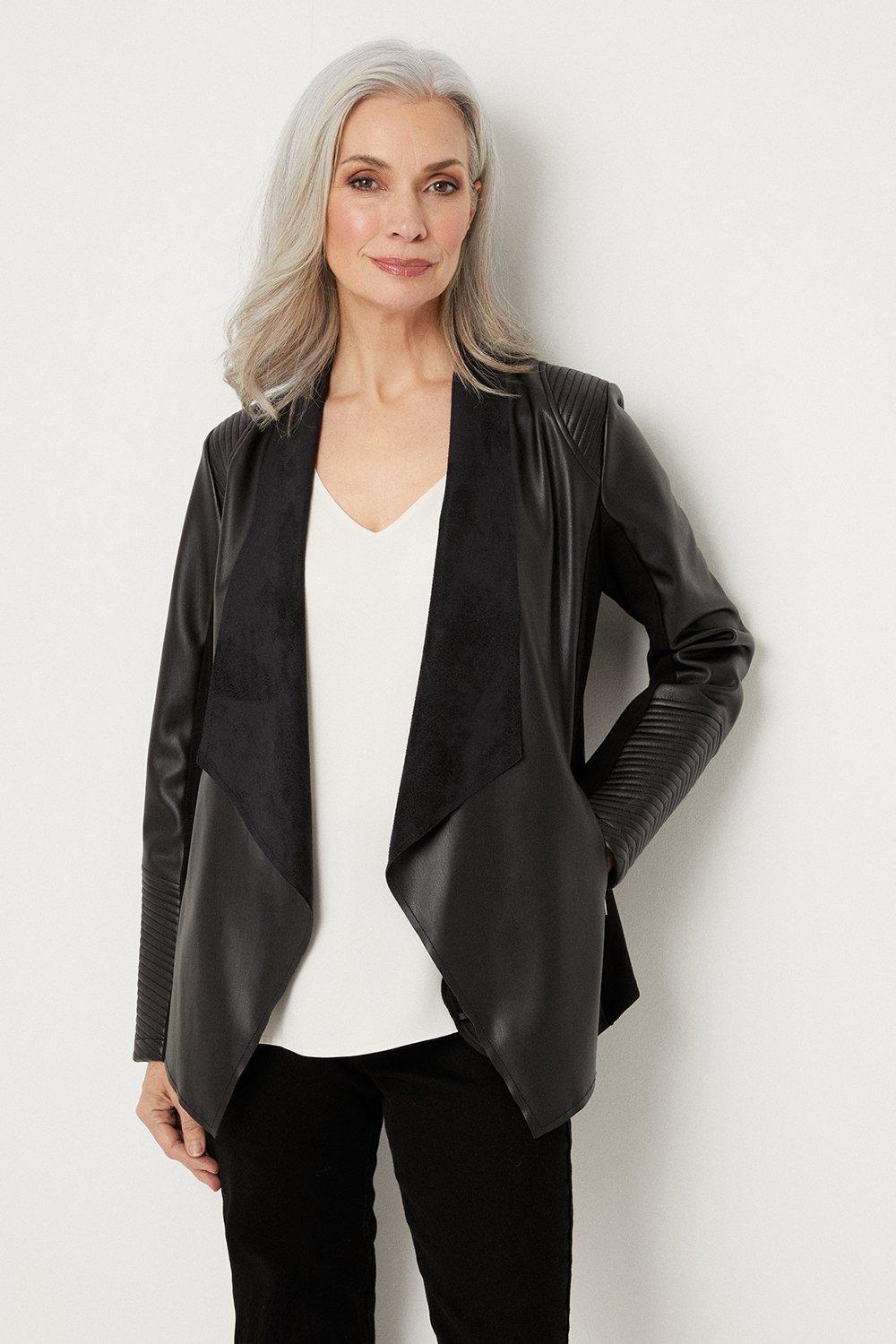 Leather 2024 jacket wallis