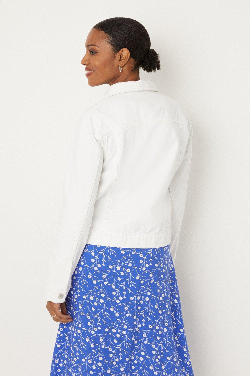 Dorothy perkins white denim on sale jacket