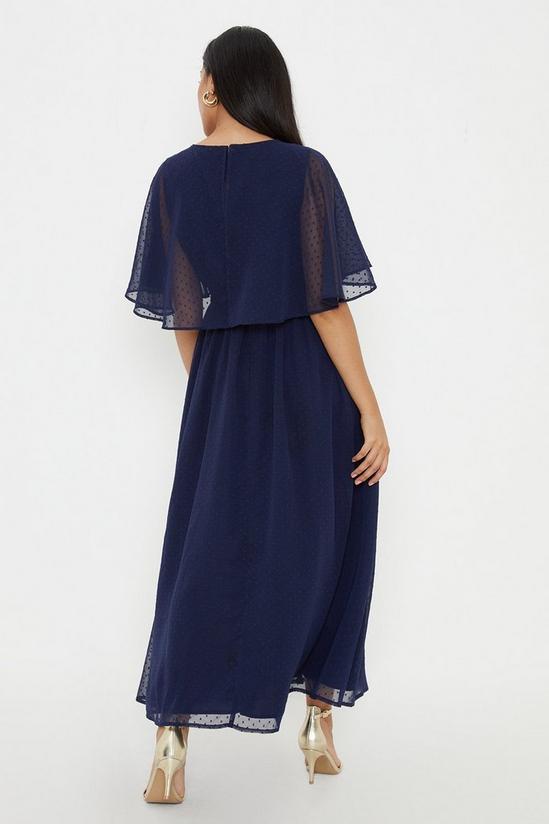 Dresses | Petite Dobby Cape Sleeve Midi Dress | Wallis
