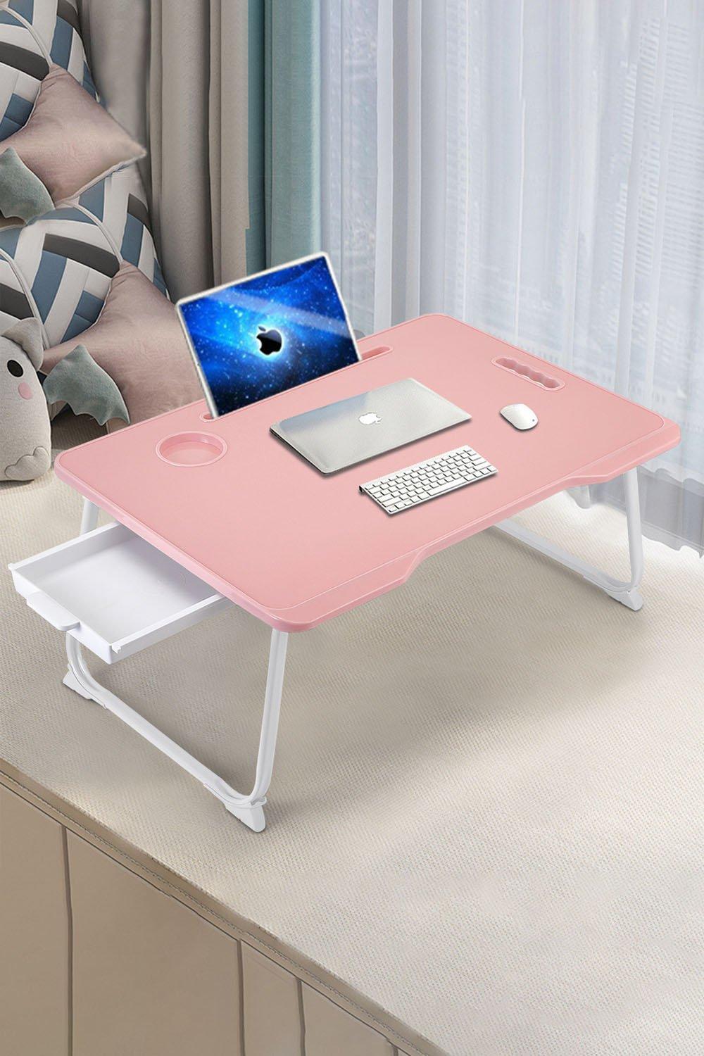 Laptop bed table on sale with cup holder