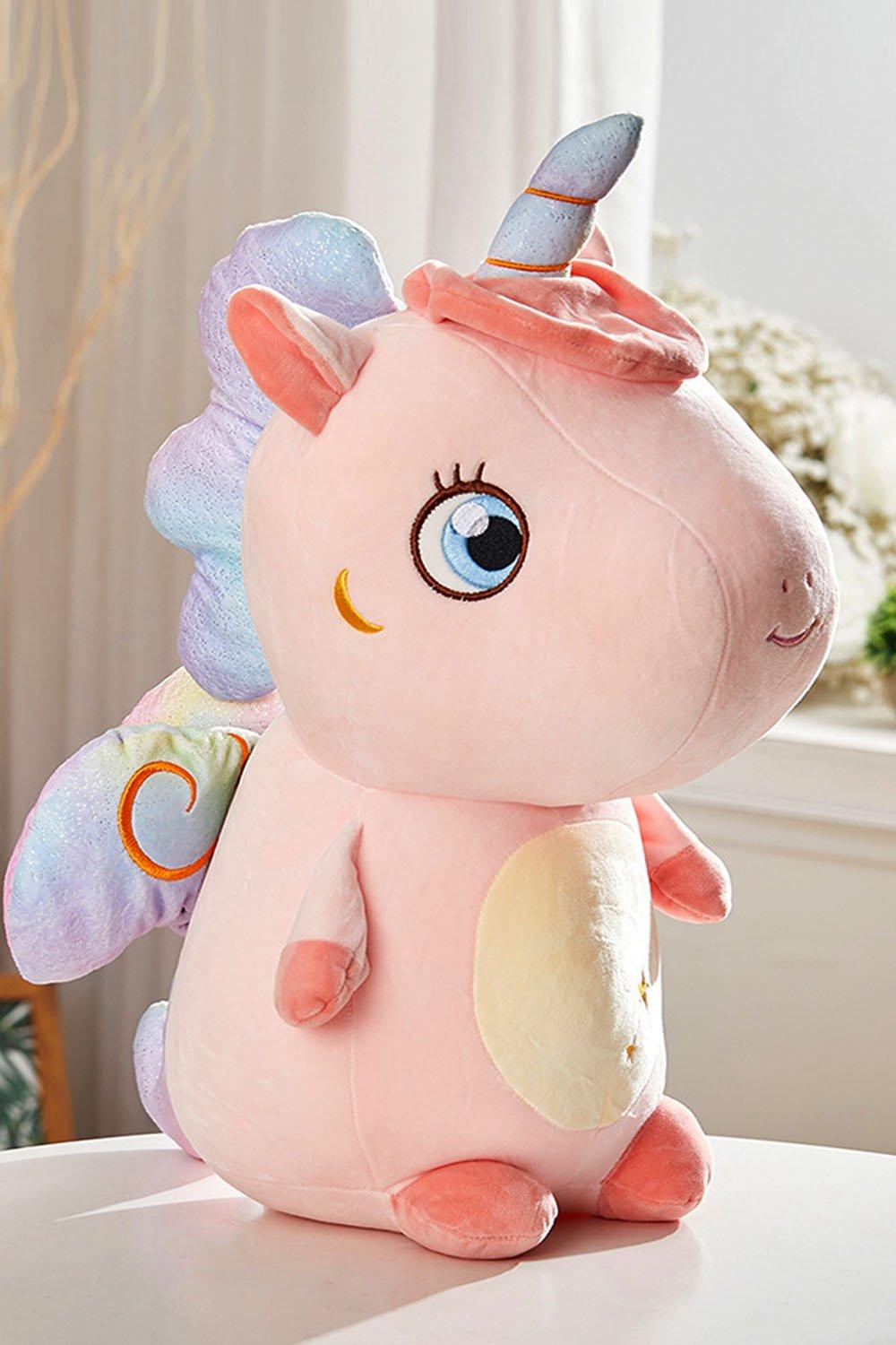 Soft Toys | 25cm High Pink Unicorn Plush Animal Toy For