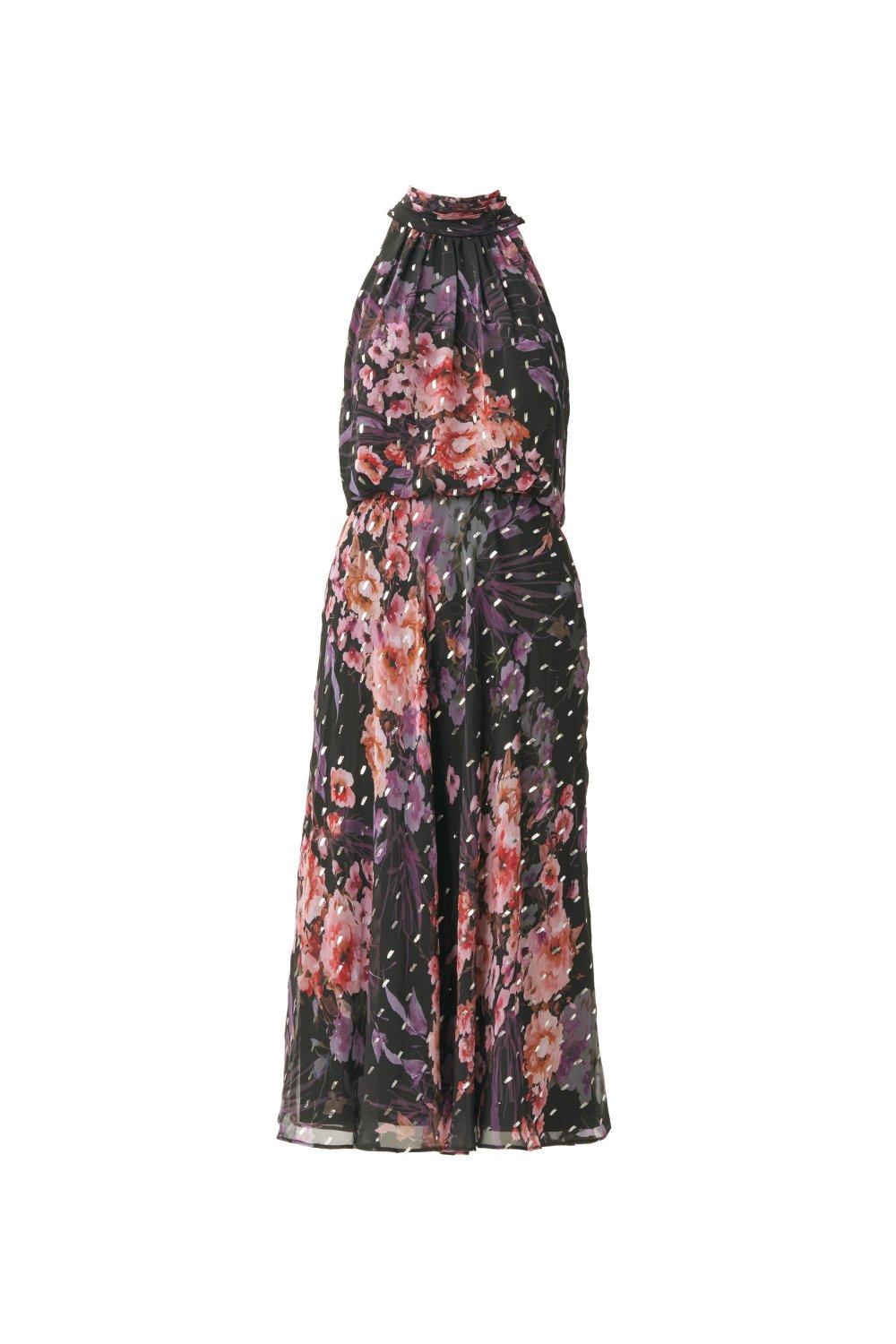 Dresses Floral Chiffon Halter Dress Adrianna Papell