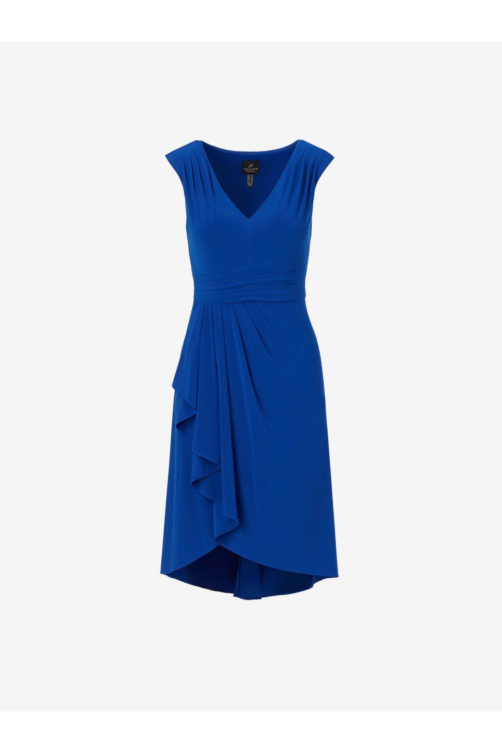 Dresses Draped Jersey Asymmetric Dress Adrianna Papell