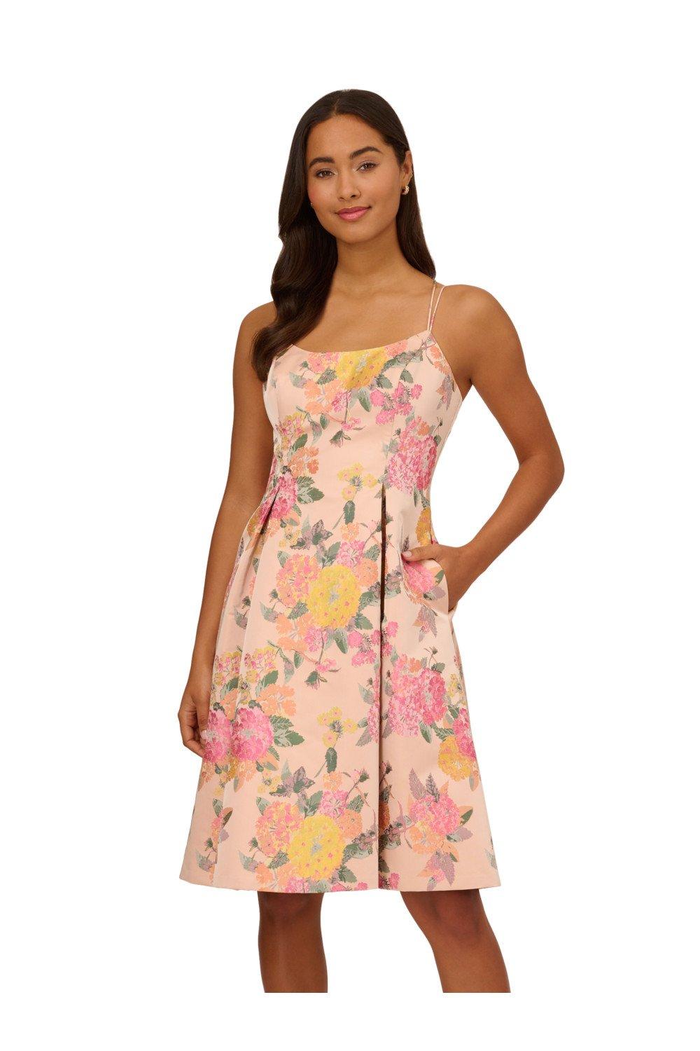 Dresses Floral Jacquard Dress Adrianna Papell