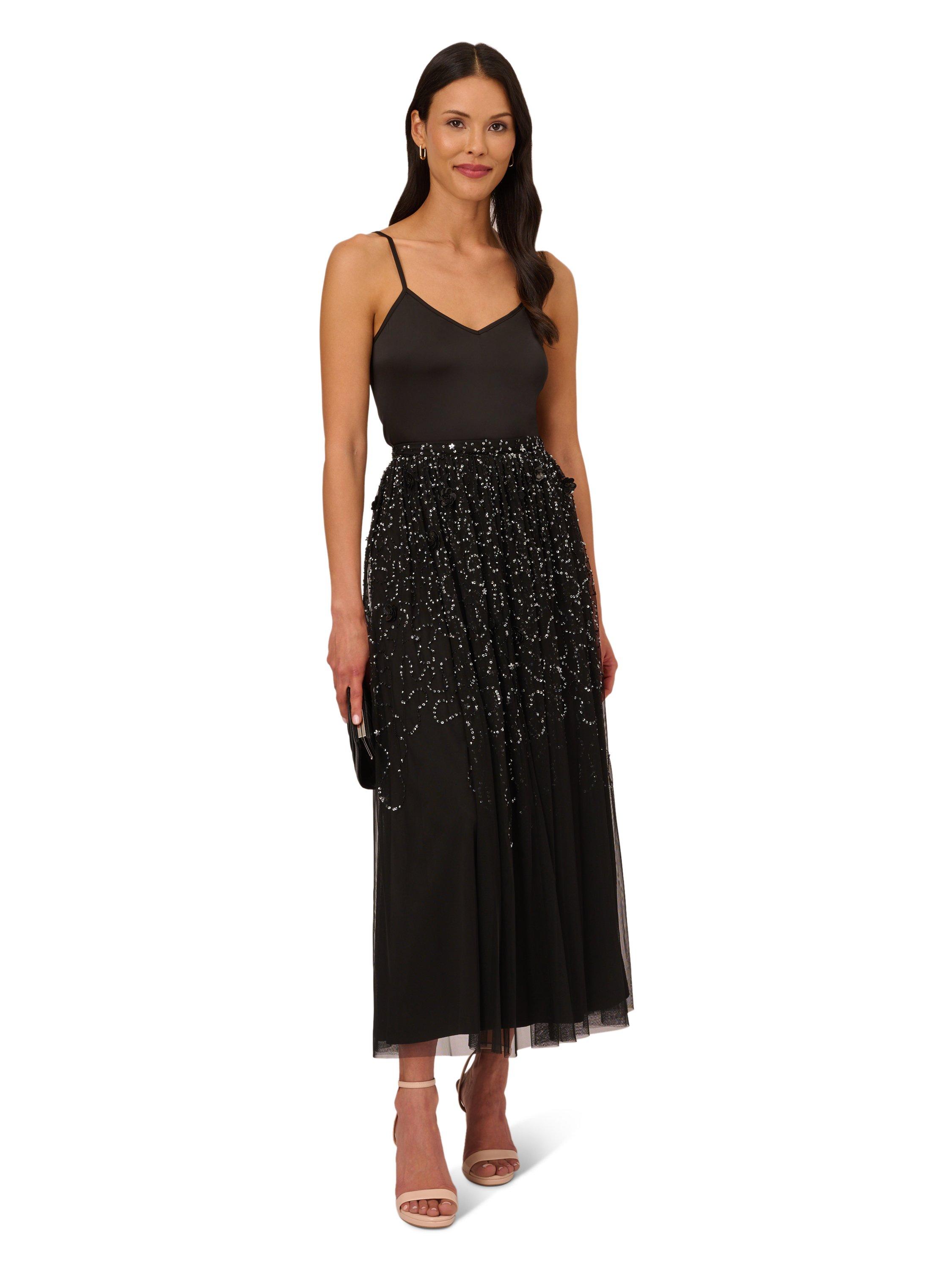 Dresses Beaded Mesh Skirt Adrianna Papell