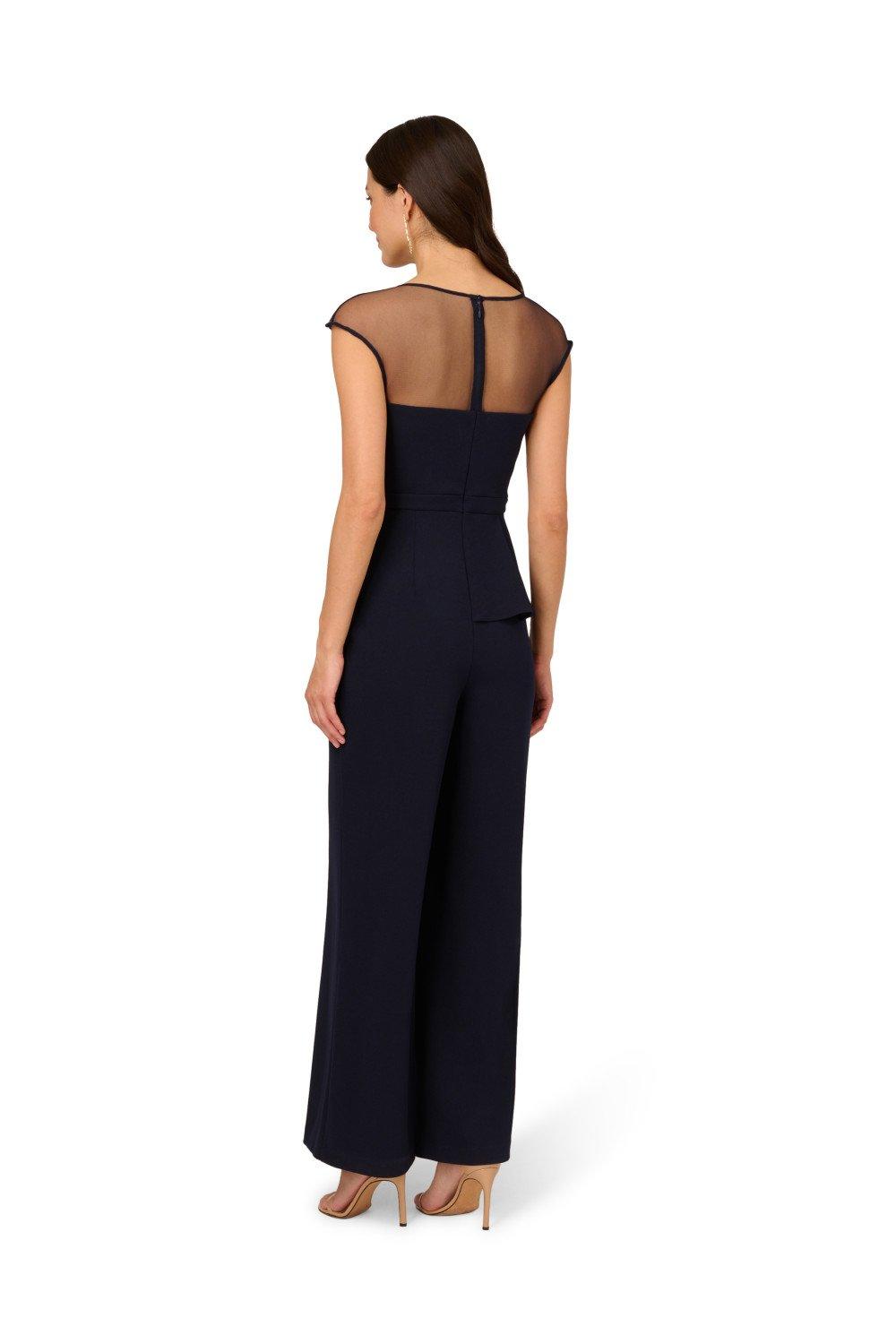 Dresses Knit Crepe Jumpsuit Adrianna Papell