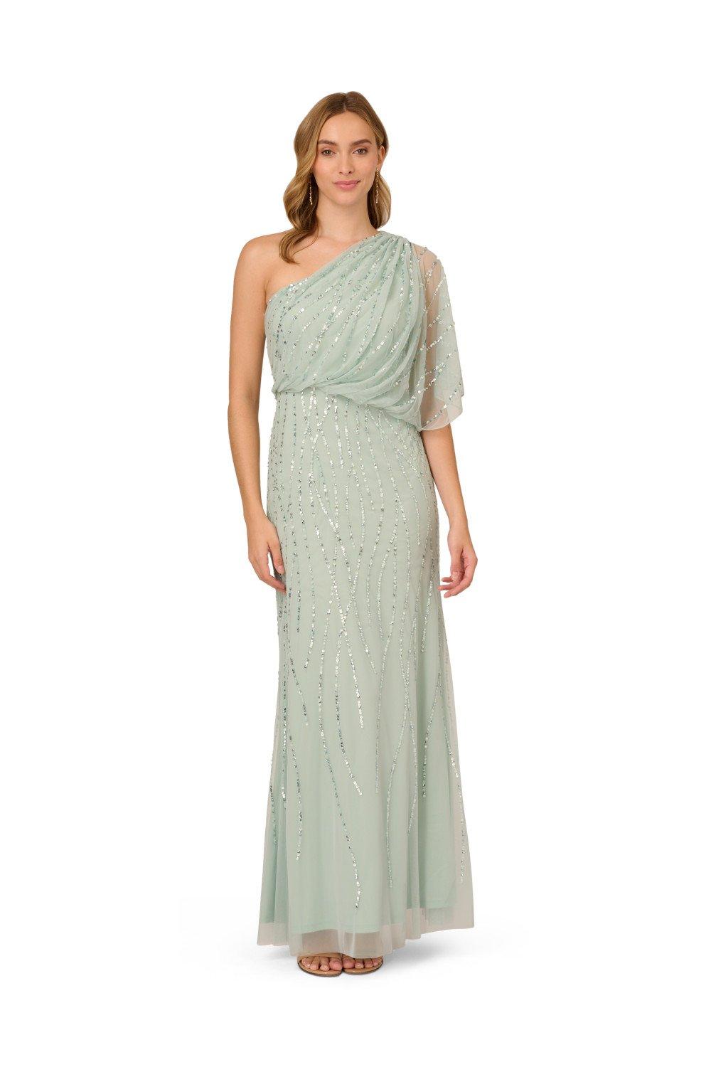 Dresses | Long Beaded Dress | Adrianna Papell