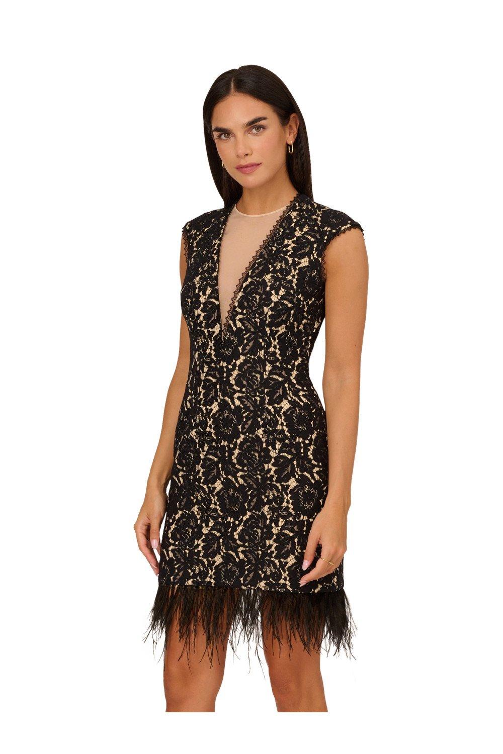 Dresses Bonded Lace Cocktail Dress Adrianna by Adrianna Papell