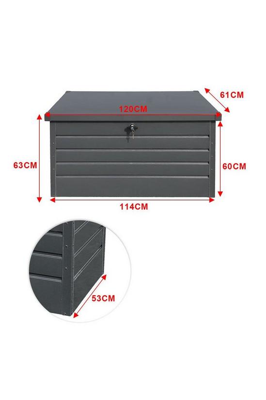 Living and Home Outdoor Garden Lockable Storage Box for Tools 2