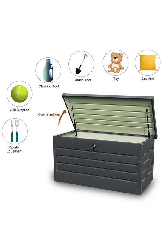 Living and Home Outdoor Garden Lockable Storage Box for Tools 3