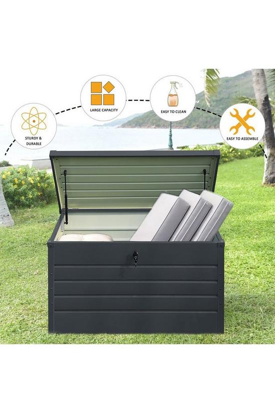 Living and Home Outdoor Garden Lockable Storage Box for Tools 6