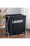Living and Home Large Folding Laundry Basket Lightweight thumbnail 1