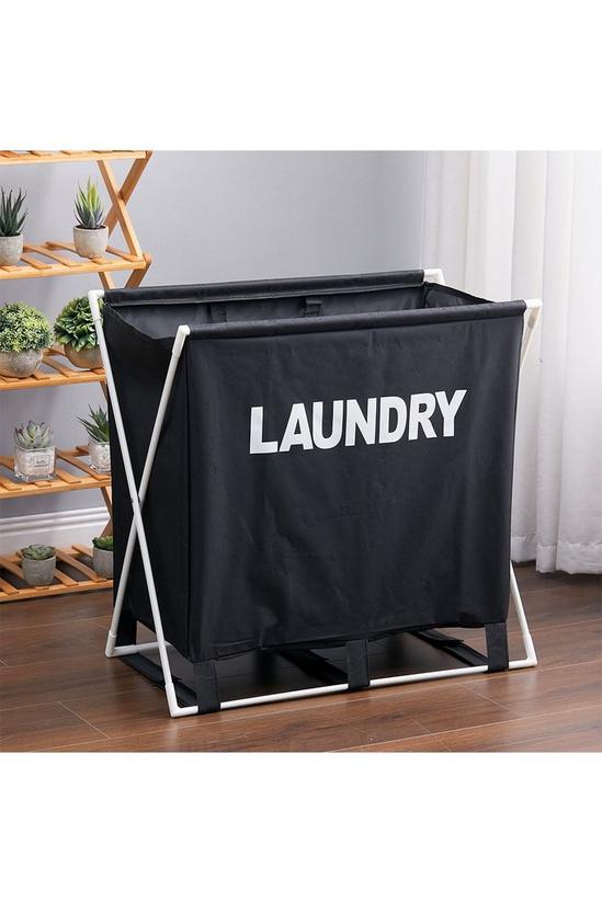 Living and Home Large Folding Laundry Basket Lightweight 1