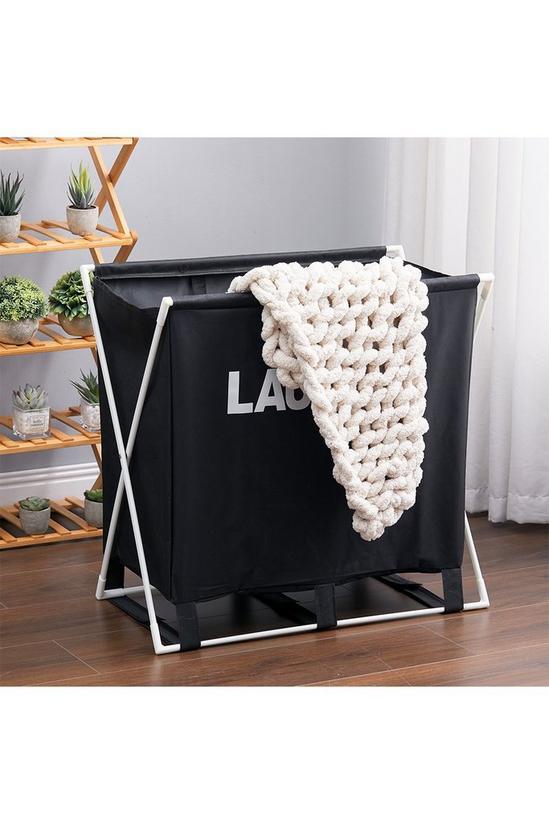 Living and Home Large Folding Laundry Basket Lightweight 2