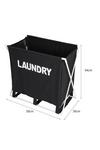 Living and Home Large Folding Laundry Basket Lightweight thumbnail 6