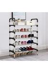Living and Home 5 Tiers Shoe Rack Organizer Stainless Steel Stackable Space Saving Shoes Shelf thumbnail 3