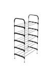 Living and Home 5 Tiers Shoe Rack Organizer Stainless Steel Stackable Space Saving Shoes Shelf thumbnail 4