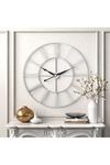 Living and Home D60cm Large Vintage Cut-Out Metal Wall Clock thumbnail 1