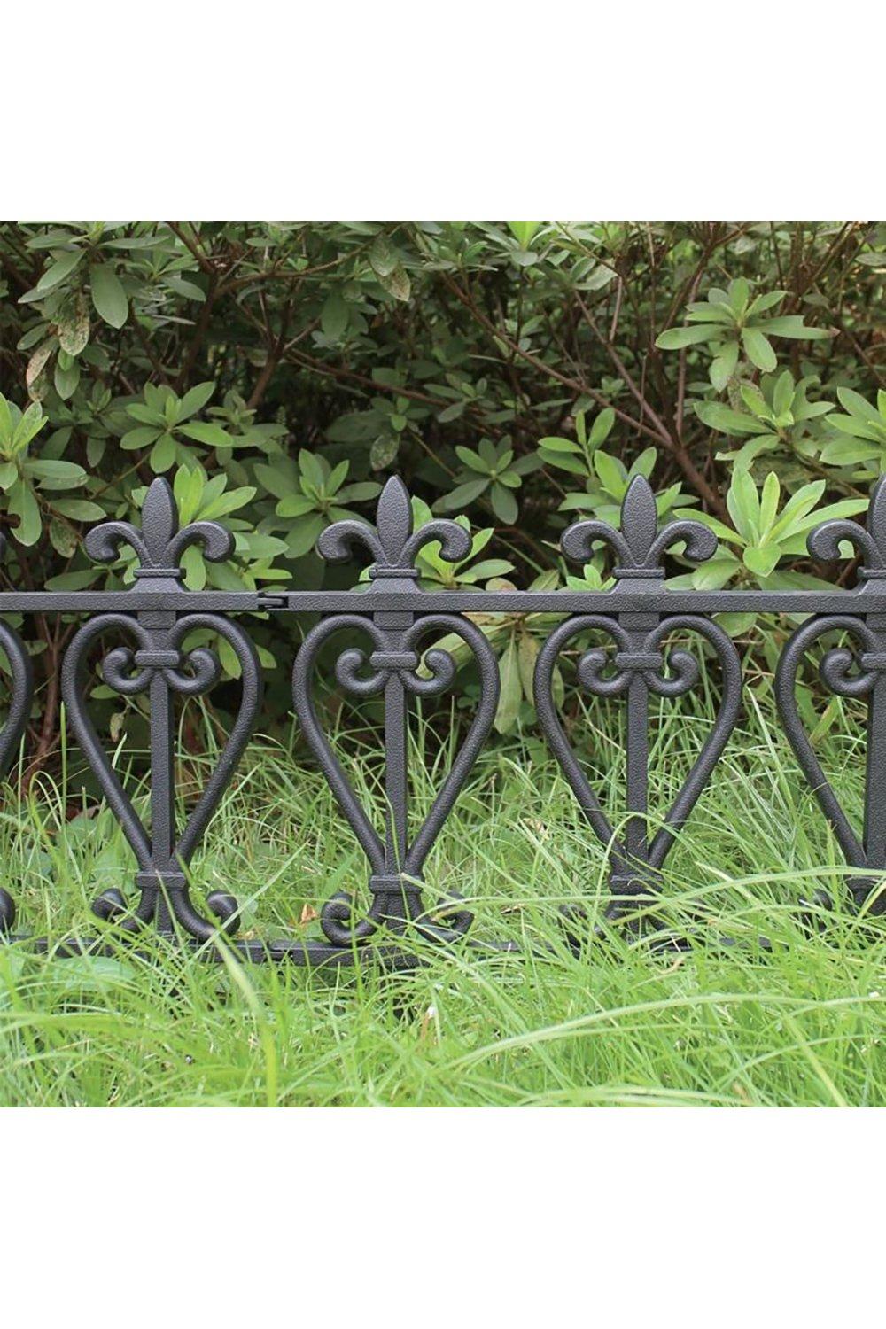 Garden Decor 3pcs Decorative Garden Border Fence Outdoor Lawn Edging Living And Home 8994