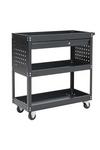 Living and Home 3-Tier Rolling Tool Cart with Lockable Drawer Trolley thumbnail 3