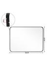 Living and Home 80*3.5*60cm Aluminum Frame Bathroom Vanity Wall Mirror with Rounded Corner thumbnail 6
