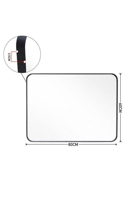 Living and Home 80*3.5*60cm Aluminum Frame Bathroom Vanity Wall Mirror with Rounded Corner 6