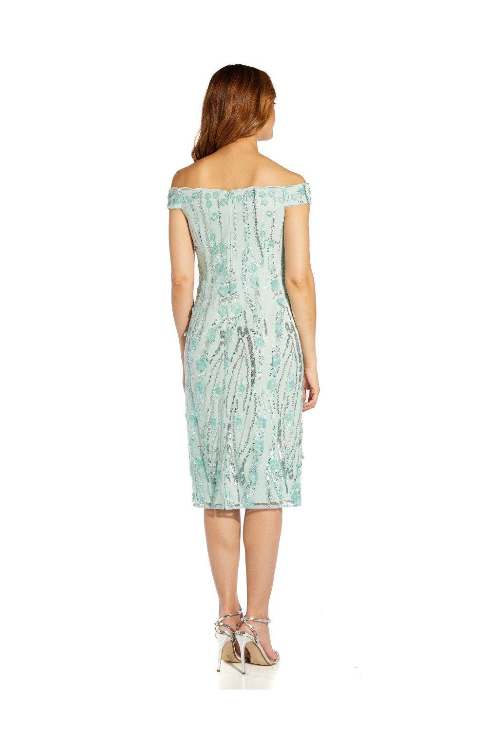 Dresses Embroidered Off Shoulder Dress Adrianna Papell