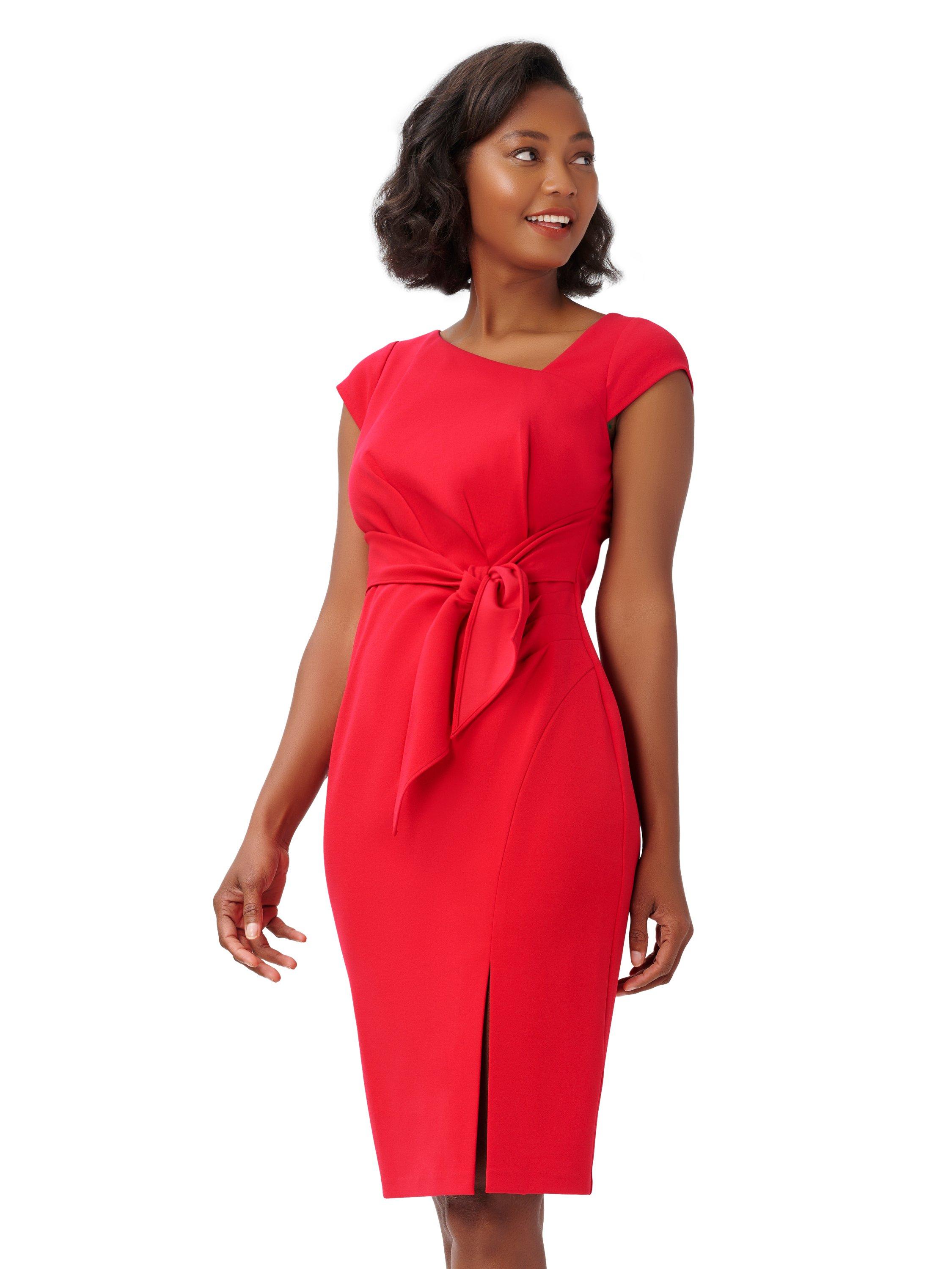 Dresses Knit Crepe Midi Dress Adrianna Papell