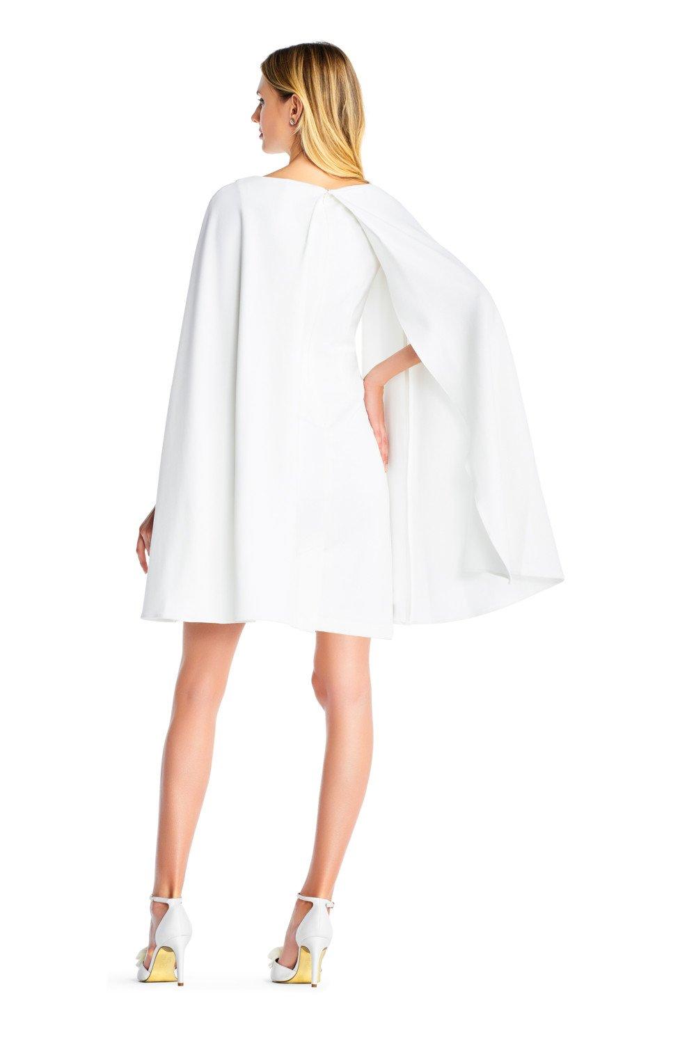 Dresses Structured Cape Sheath Adrianna Papell