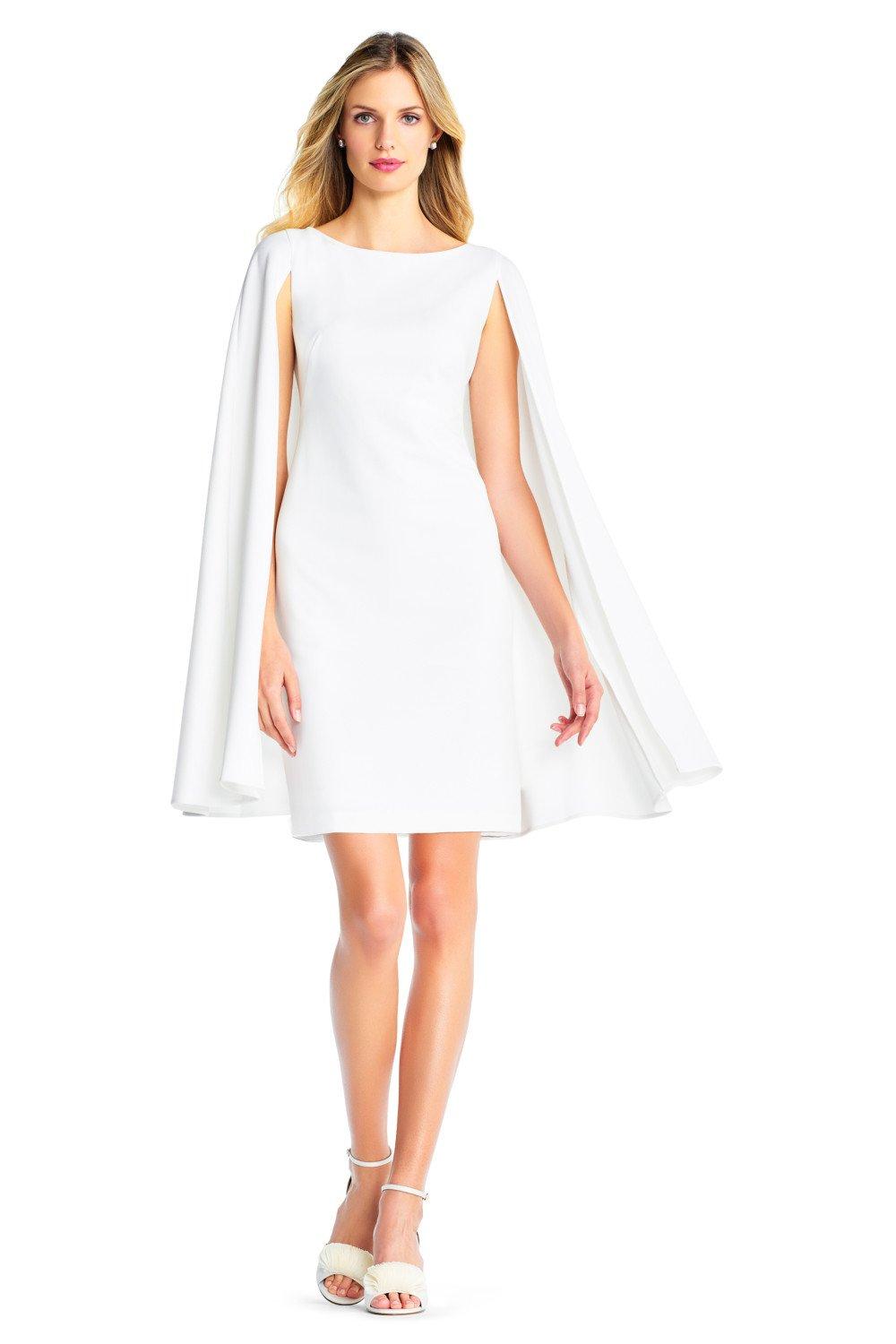 Dresses Structured Cape Sheath Adrianna Papell