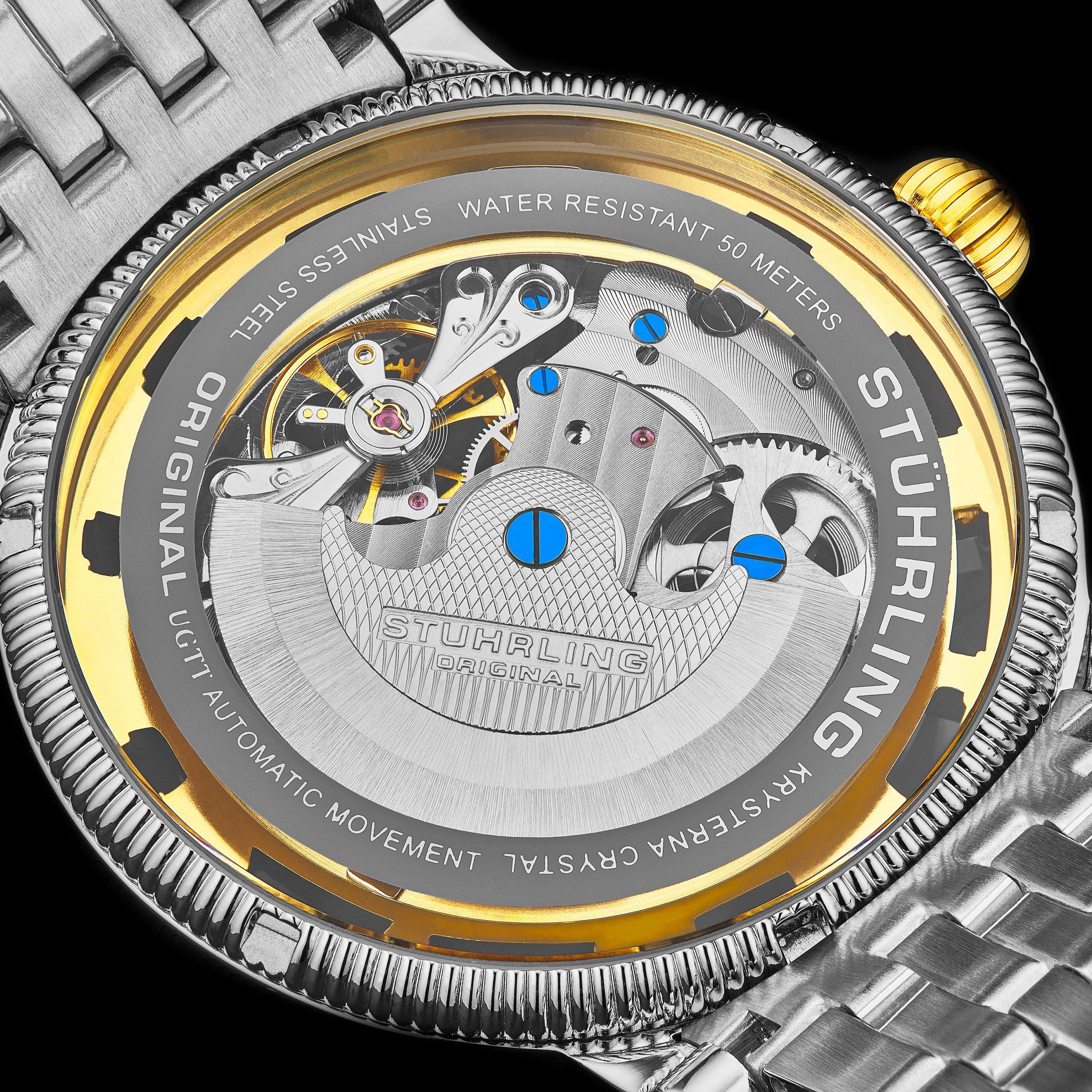 Stuhrling krysterna sale crystal automatic